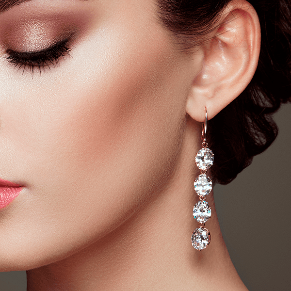 Diamond Drop Earrings